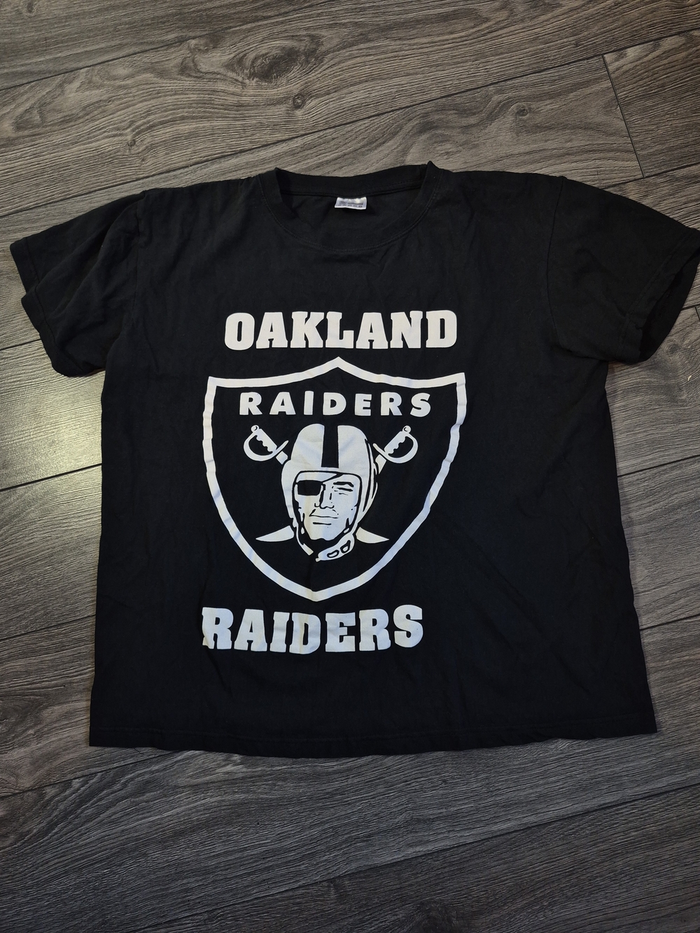 Oakland Raiders Budweiser Promo Black Graphic T-Shirt
